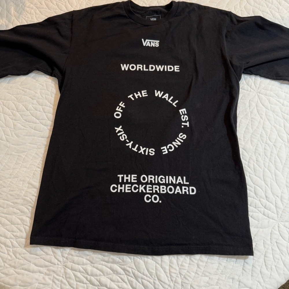 Vans | Men’s Cotton long sleeve Black medium - Picture 3 of 7